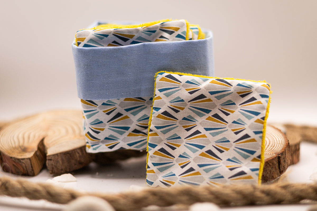 10 Lingettes lavables + panier – Koupépik