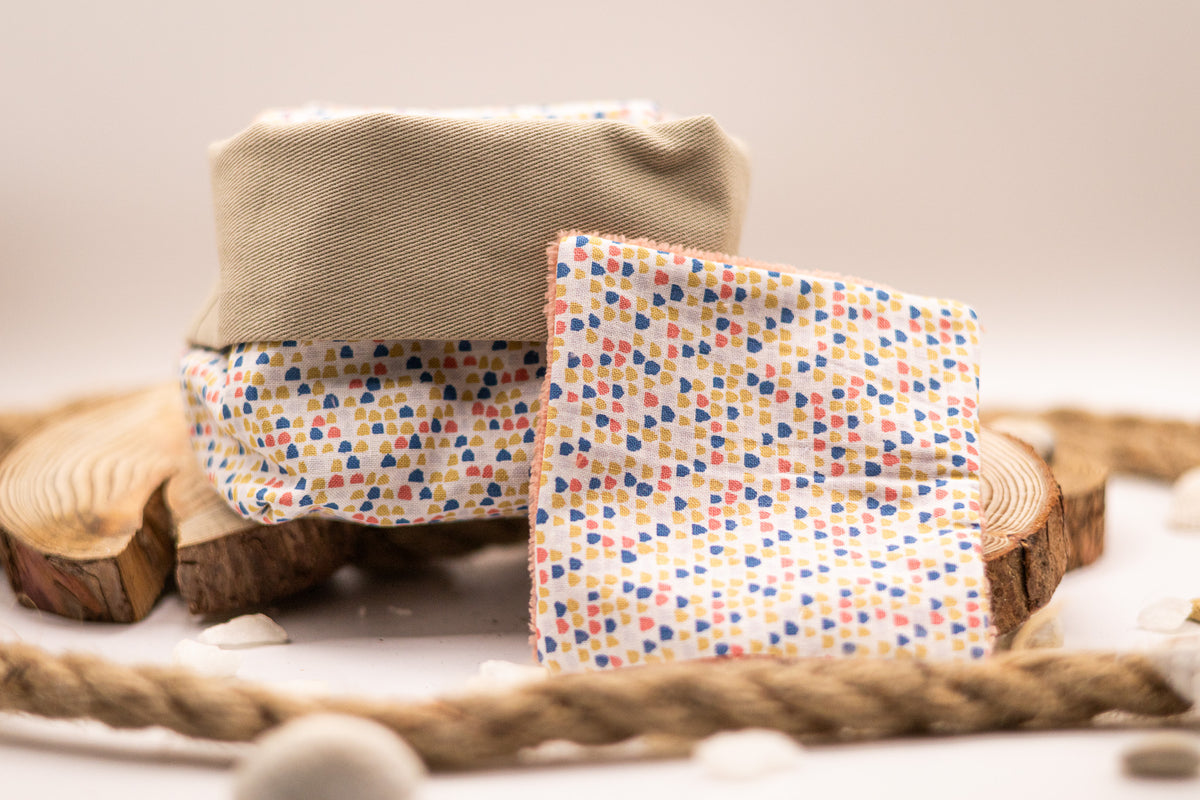 10 Lingettes lavables + panier – Koupépik