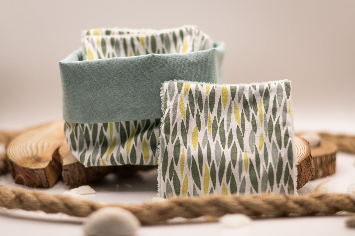 10 Lingettes lavables + panier – Koupépik