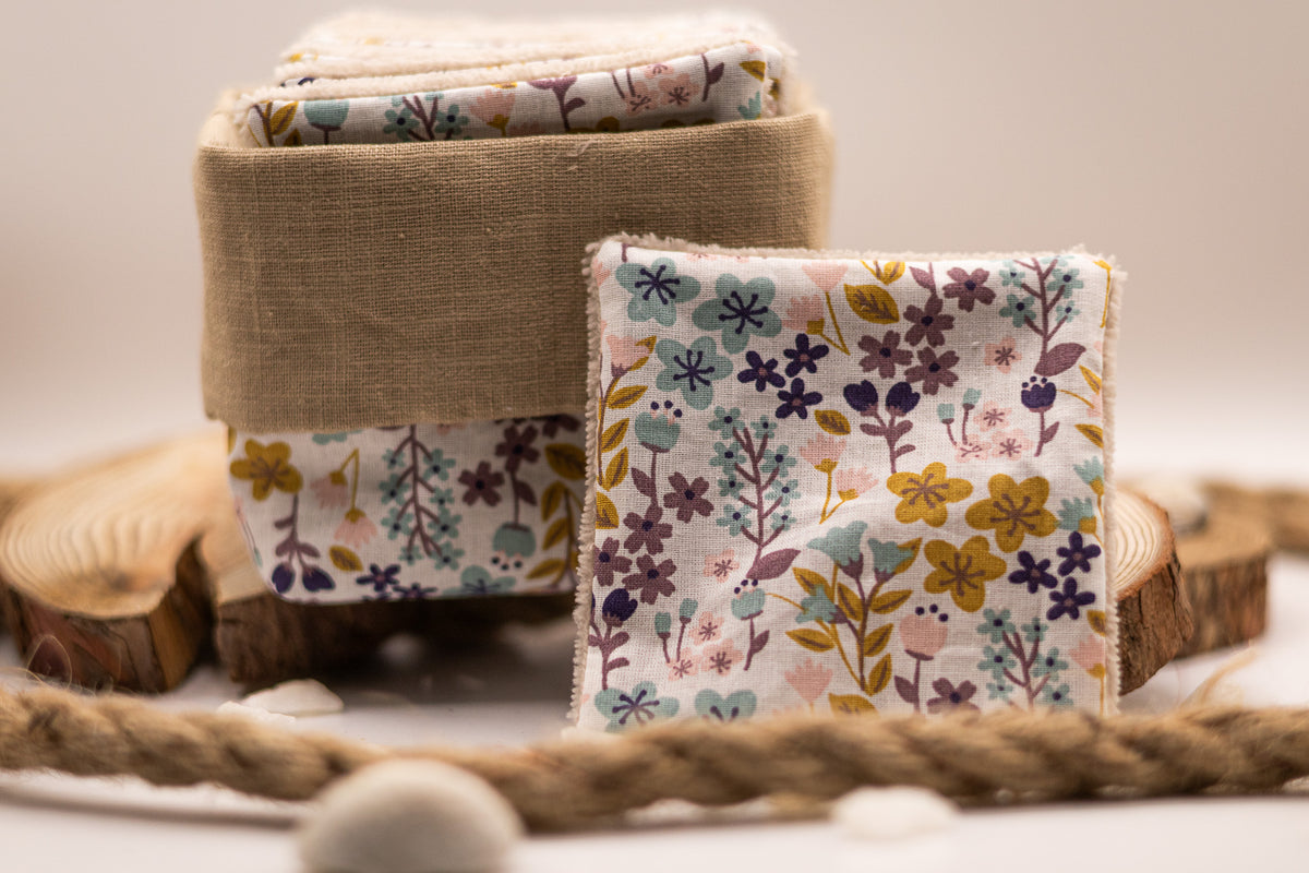10 Lingettes lavables + panier – Koupépik