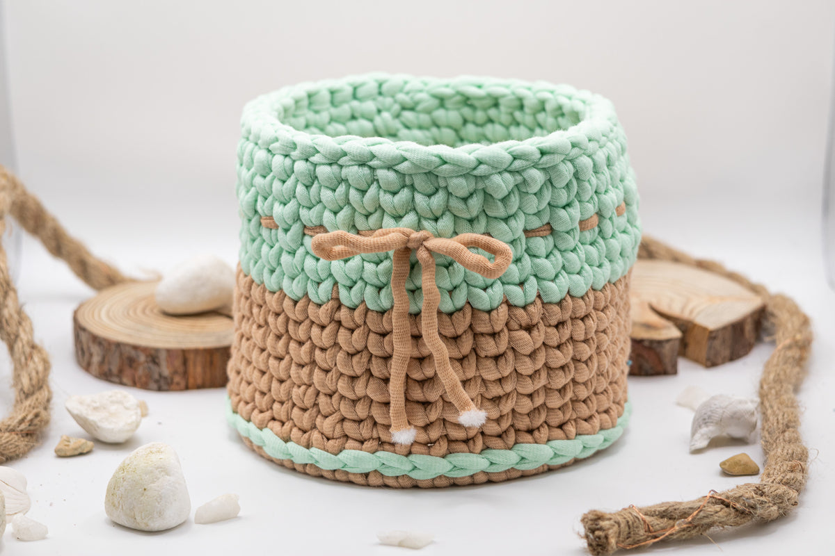 Panier de rangement crocheté - Koupépik