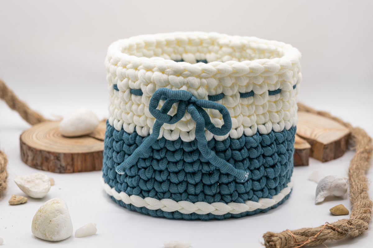 Panier de rangement crocheté - Koupépik