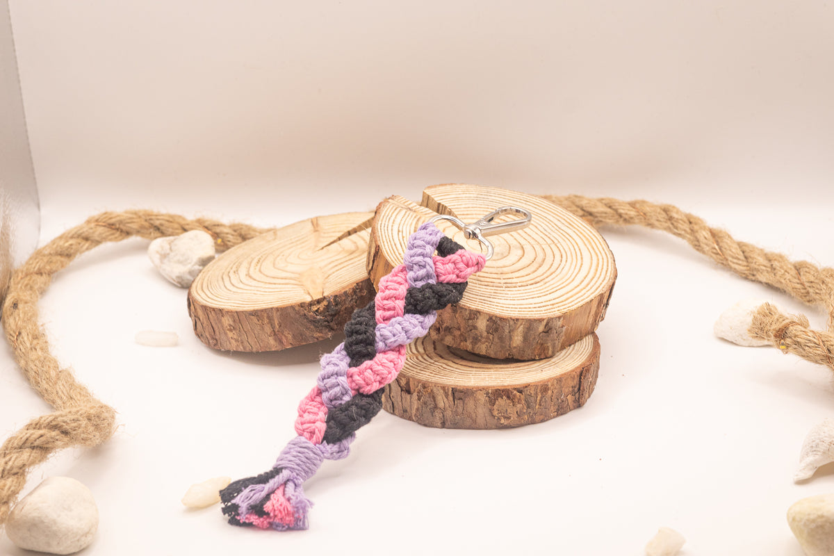 Porte-clé Macramé Tressé - Koupépik
