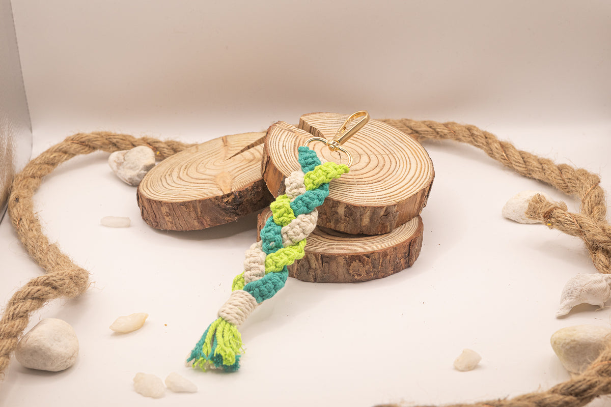 Porte-clé Macramé Tressé - Koupépik