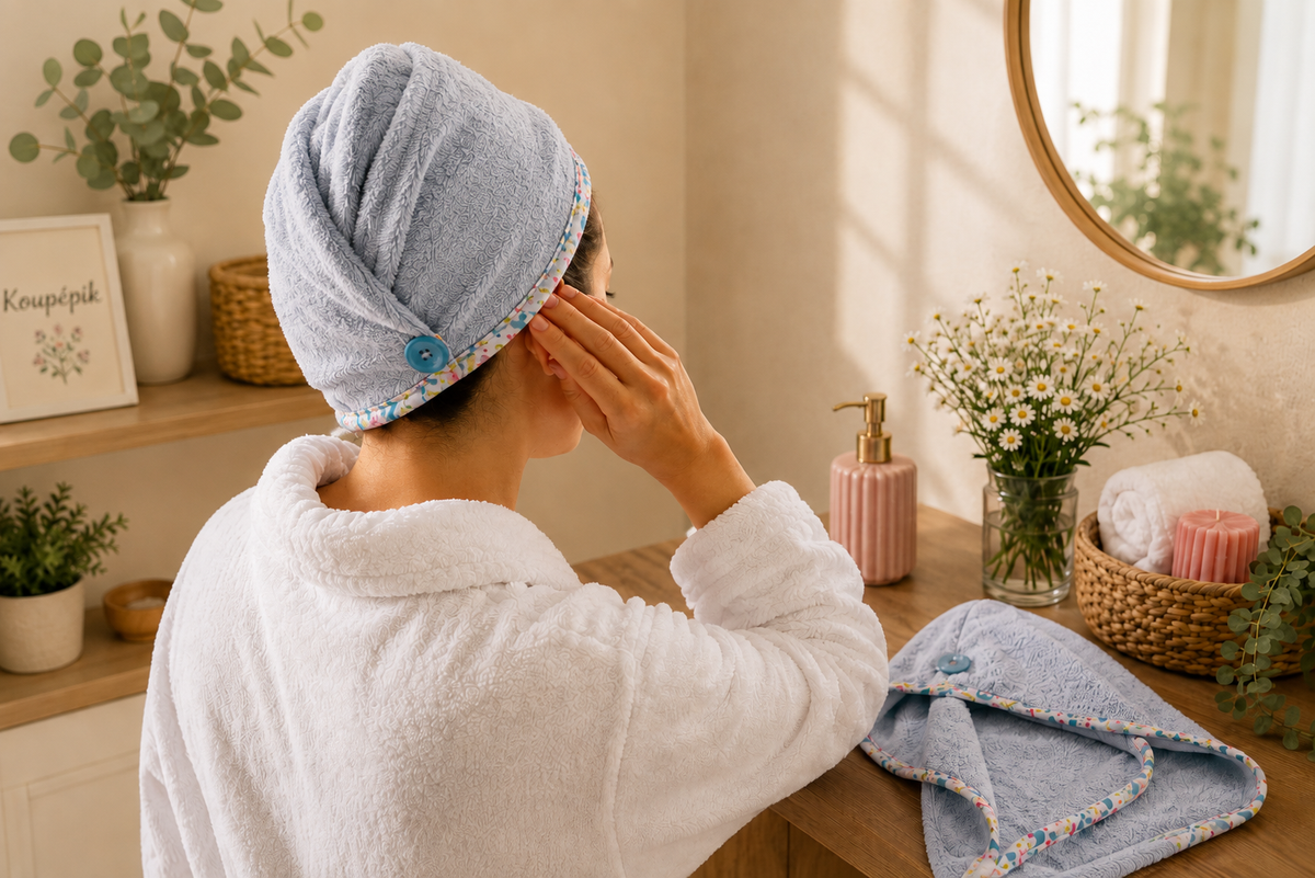 Turban Serviette Cheveux – Koupépik