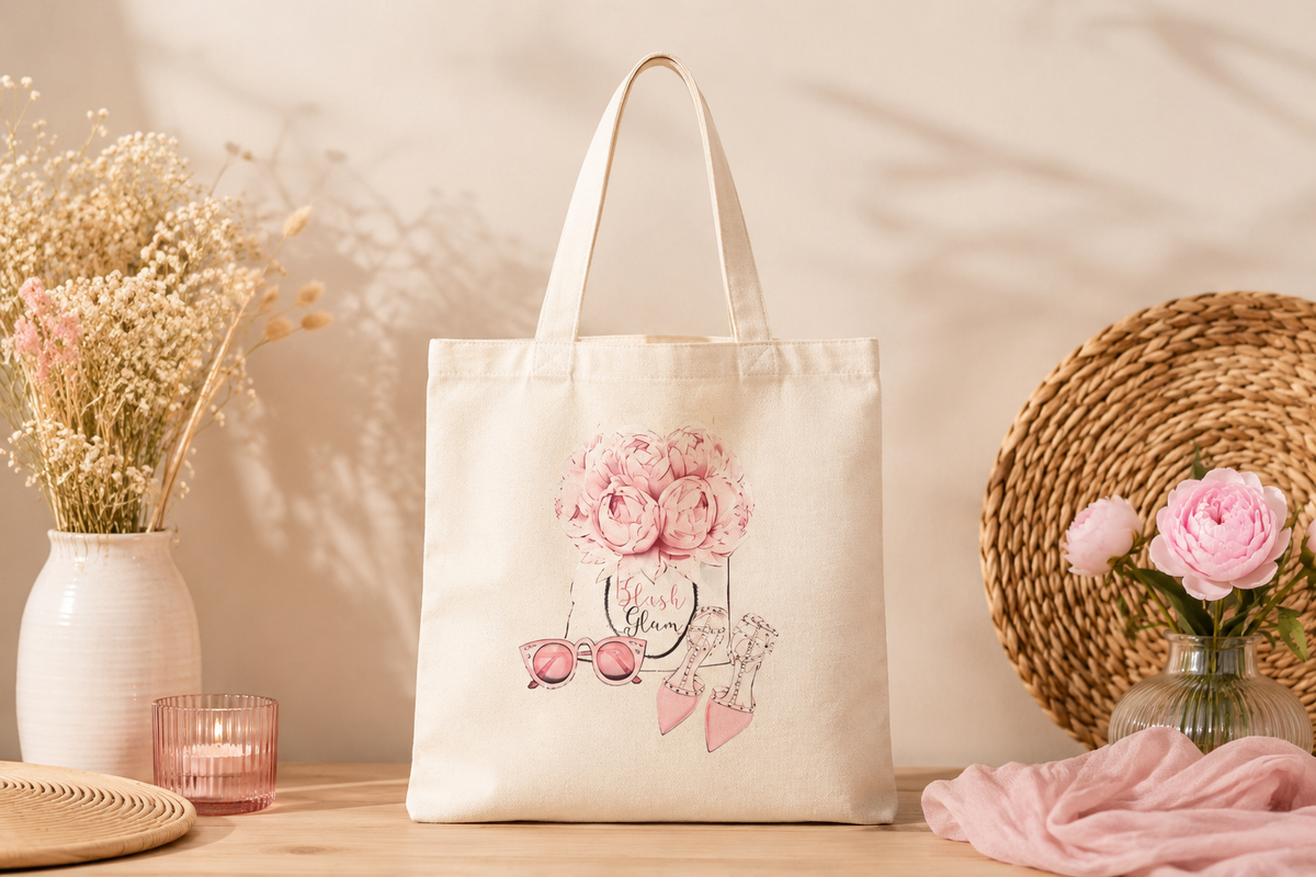 Tote Bag 39 x 33 cm en coton imprimé - Koupépik