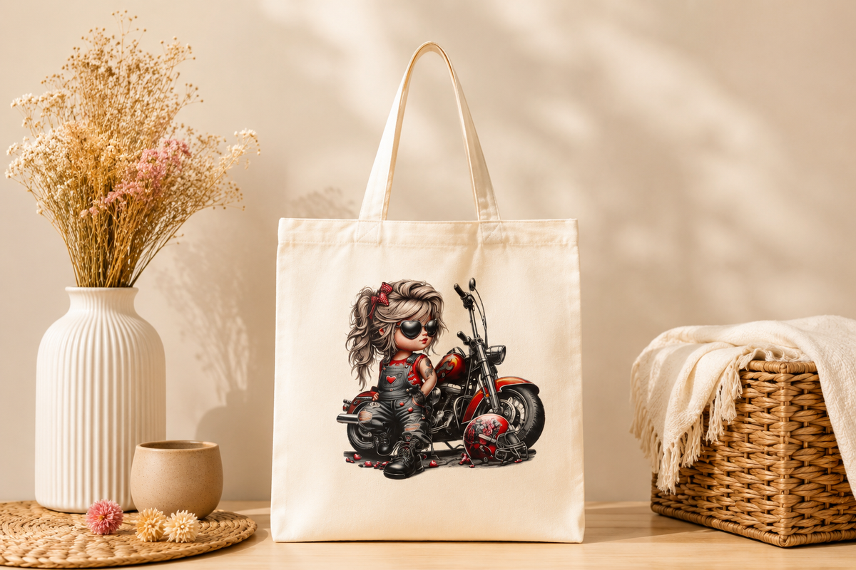 Tote Bag 39 x 33 cm en coton imprimé - Koupépik